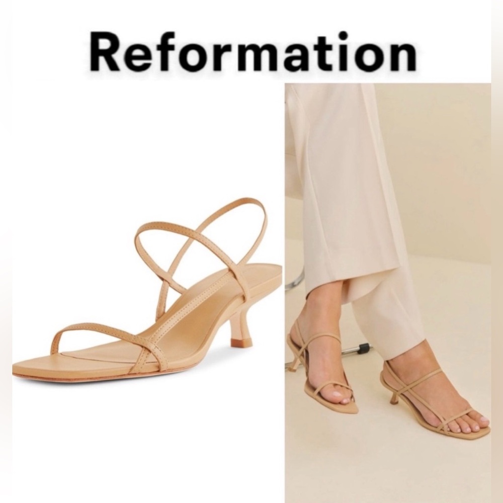Reformation Serenity kitten heel sandal 8